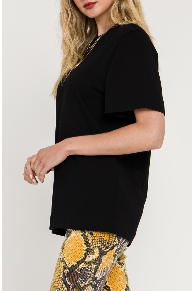 Crewneck T-Shirt, Alternate, color, BLACK