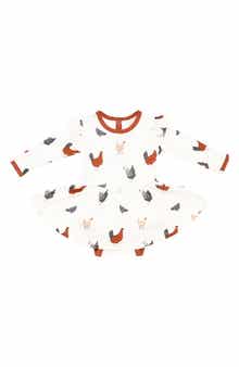 Kyte BABY Chick Twirl Long Sleeve Skirted Bodysuit