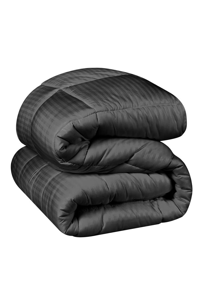 Reversible Down Alternative Comforter, Main, color, CHARCOAL