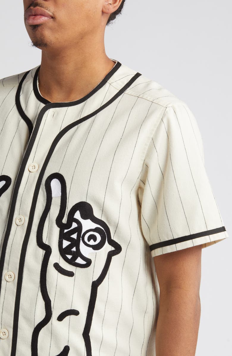 ICECREAM Benny The Jet Rodriguez Baseball Button-Up Shirt, Alternate, color,