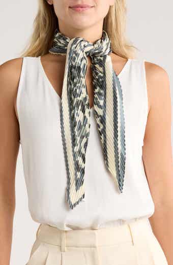 NORDSTROM RACK Pleated Satin Scarf