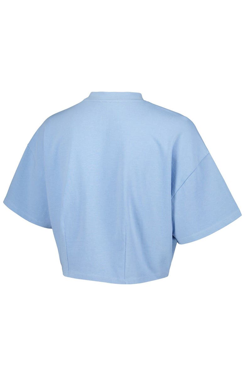 LUSSO Men's Lusso Light Blue Philadelphia 76ers Nola Faded Tonal Cropped T-Shirt, Alternate, color, Light Blue