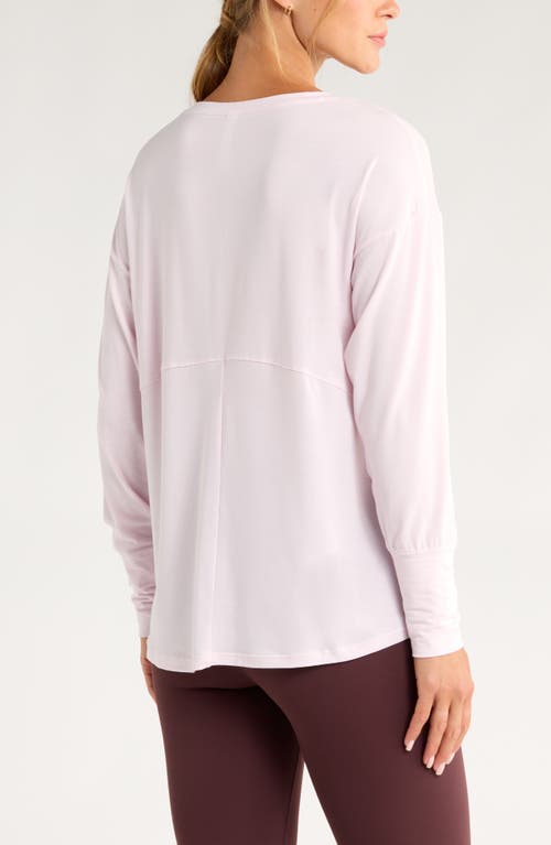 Zella Breathe Long Sleeve T-shirt In Pink
