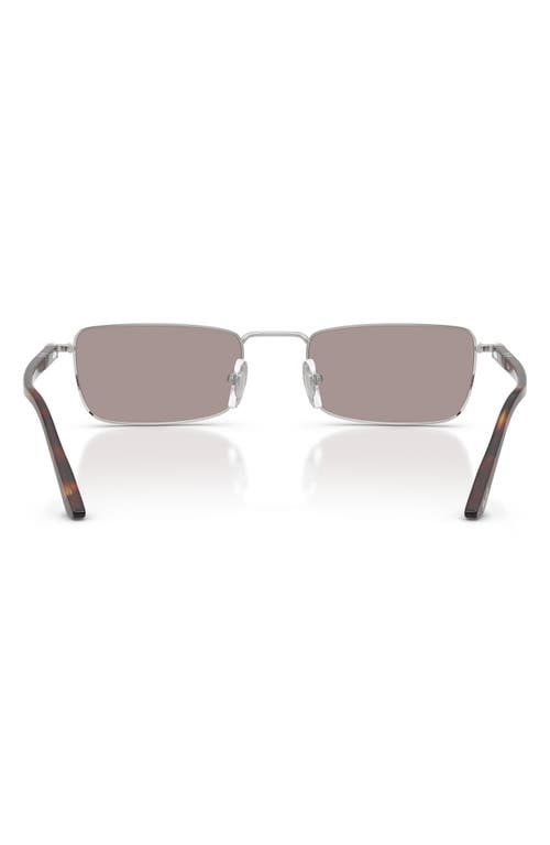 Persol 54mm Rectangular Sunglasses In Orange