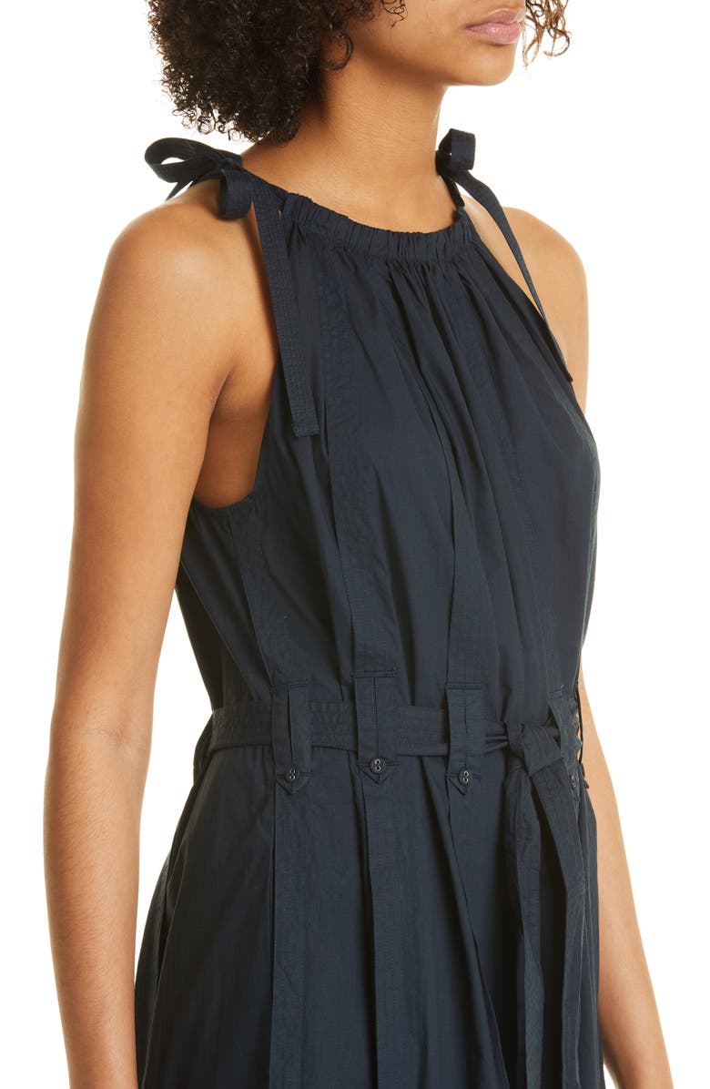 Ulla Johnson Joni Halter Neck Cotton Dress, Alternate, color,