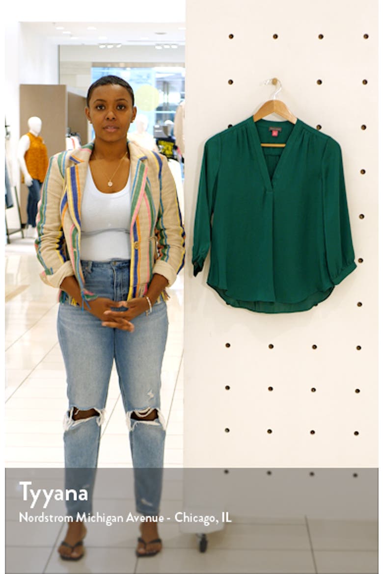 V-Neck Satin Blouse video
