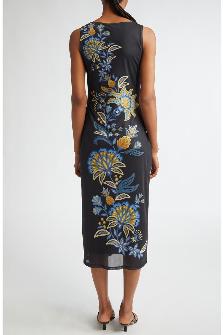 Endless Summer Sleeveless Midi Dress, Alternate, color, NAVY/ PLACEHOLDER