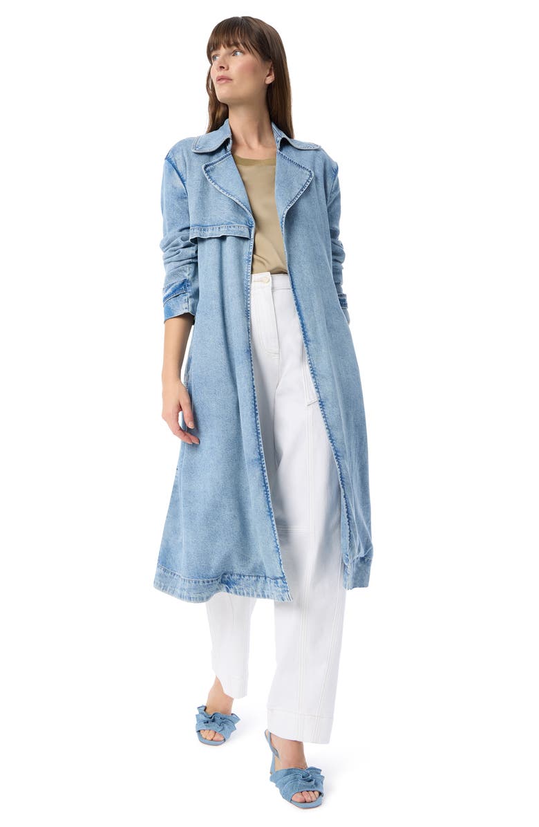 DO by Dee Ocleppo Cassie Denim Trench Coat, Alternate, color, Aero Wash