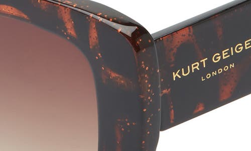 Kurt Geiger London Square Sunglasses In Brown