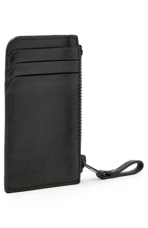 Allsaints Orlando Isamu Leather Wallet In Black