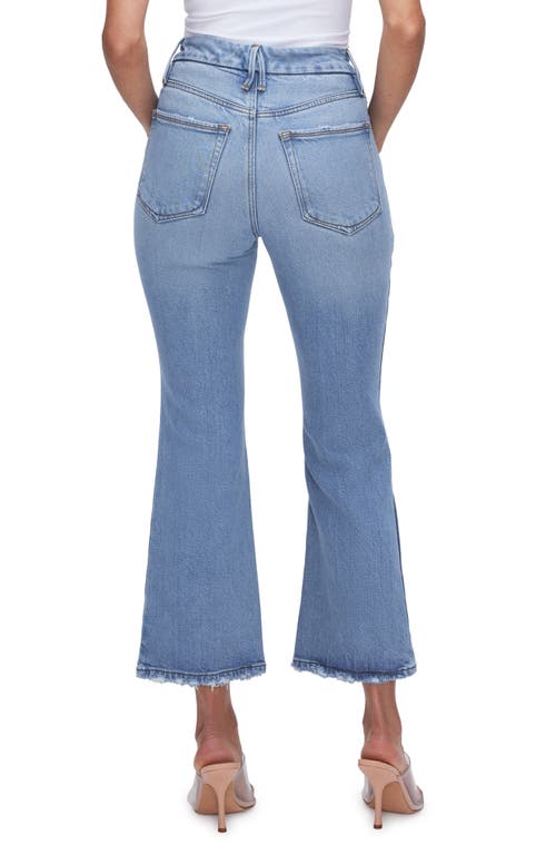 Good American Good Legs Crop Flare Jeans In Indigo In Blue