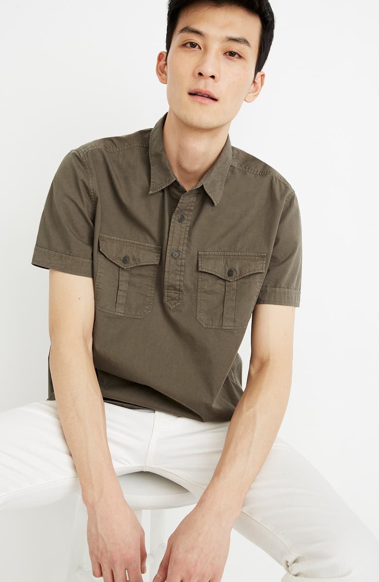 Madewell Safari Pullover Shirt, Alternate, color, 