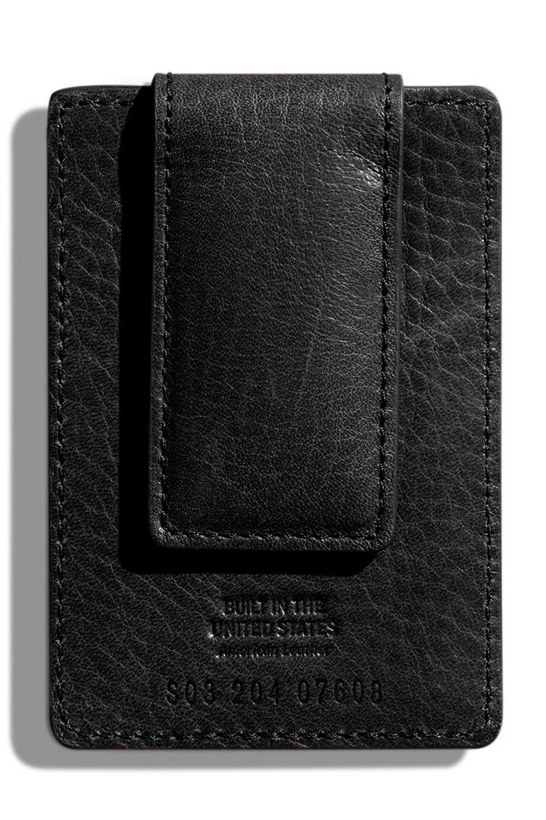 Money Clip Card Case, Main, color, BLACK