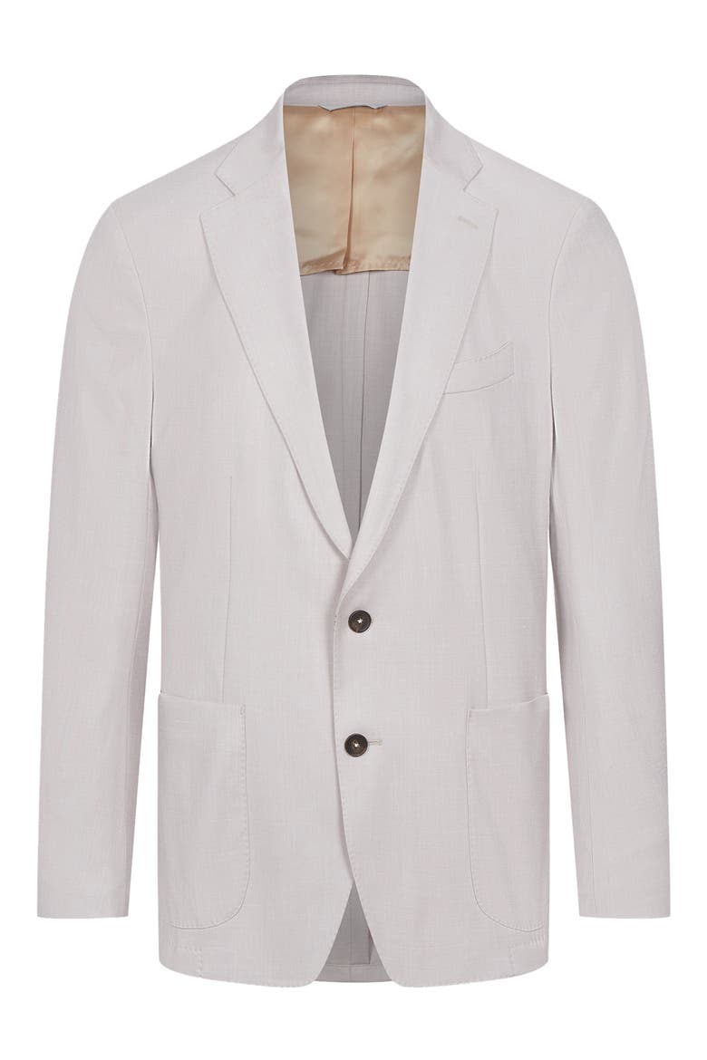 Beige Slub Wool & Silk Blend Sport Coat, Main, color, MEDIUM BEIGE
