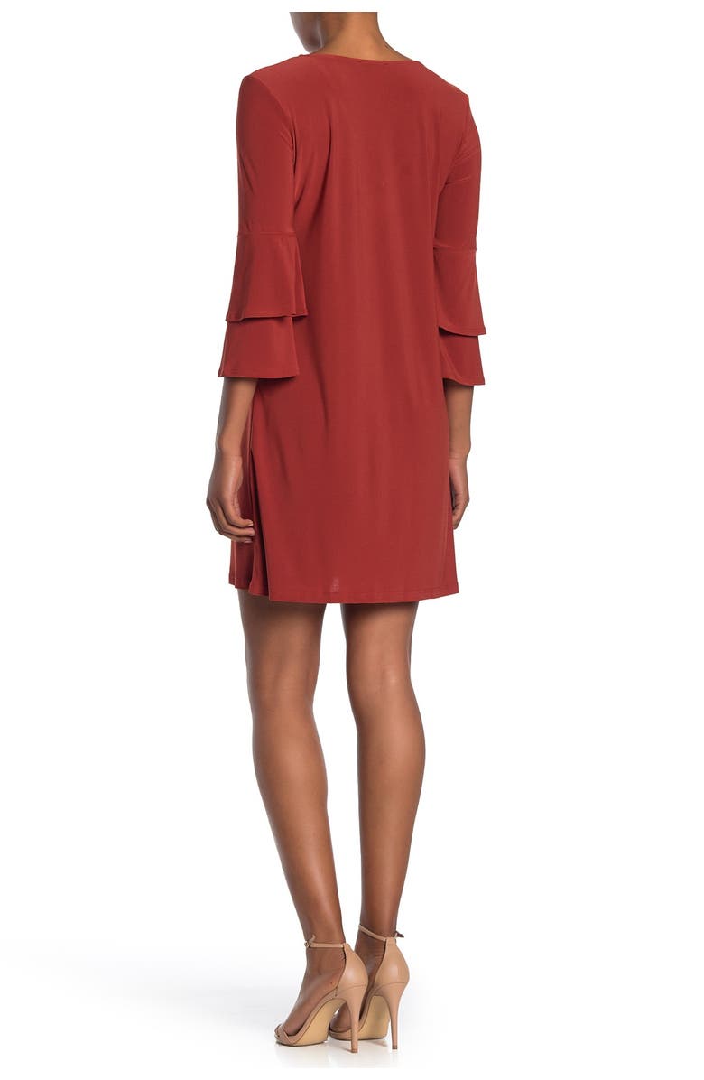 TASH AND SOPHIE Flounced Jersey Dress, Alternate, color, 