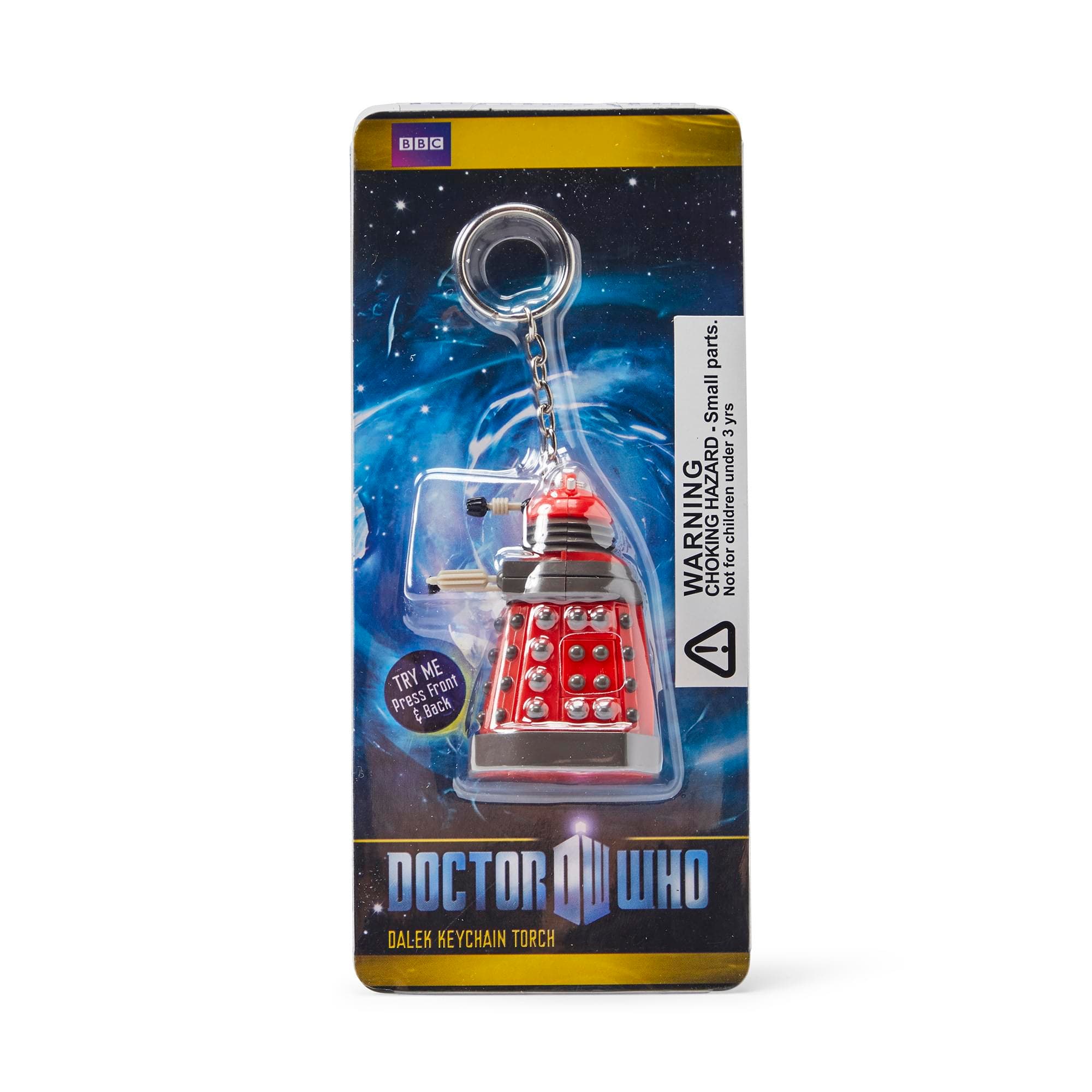 Toynk Doctor Who Red Dalek Keychain Flashlight, Alternate, color, Red