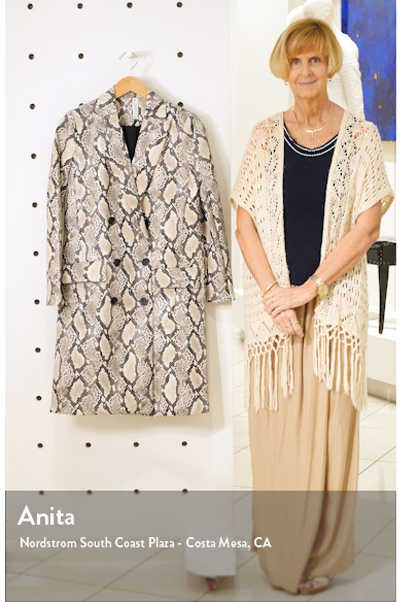 Snakeskin Faux Leather Jacket video