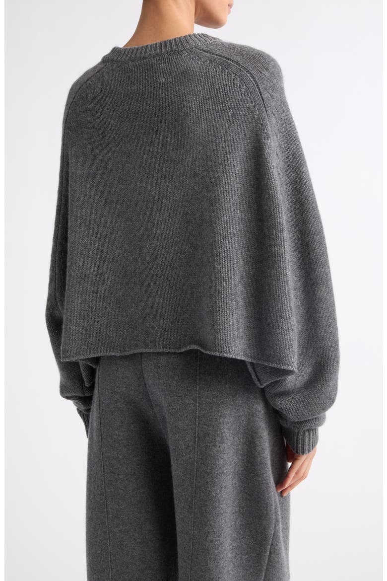 Karine Oversize Raglan Sleeve Cashmere Sweater, Alternate, color, GRAPHITE