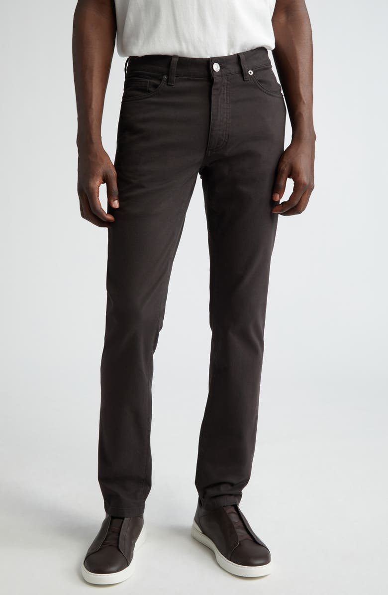 ZEGNA City Fit Stretch Denim Jeans, Main, color, 