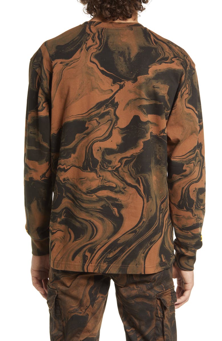 ICECREAM Marble Crewneck Sweatshirt, Alternate, color, 