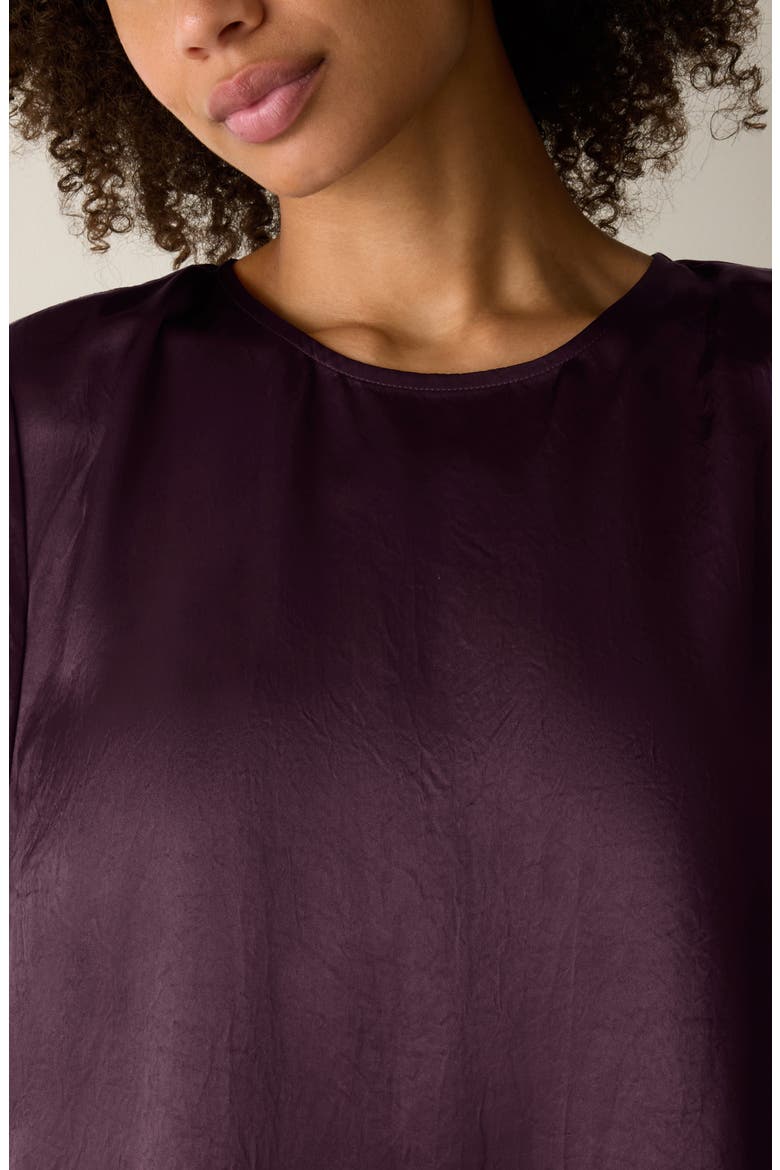 Round Neck Shift Dress, Alternate, color, PURPLE CARROT