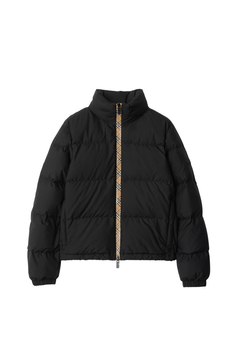 Checker-tape Ambleside Puffer Jacket, Alternate, color, Black