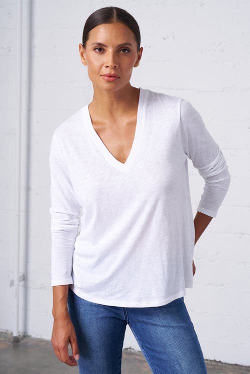 Franne Golde Slub Jersey Long Sleeve Tee