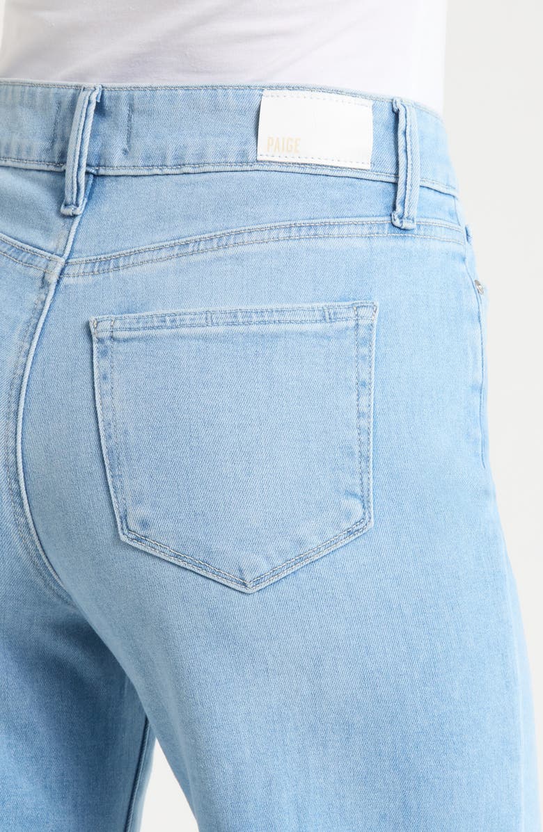 PAIGE Anessa Raw Hem Wide Leg Jeans, Alternate, color, Santorini Sky
