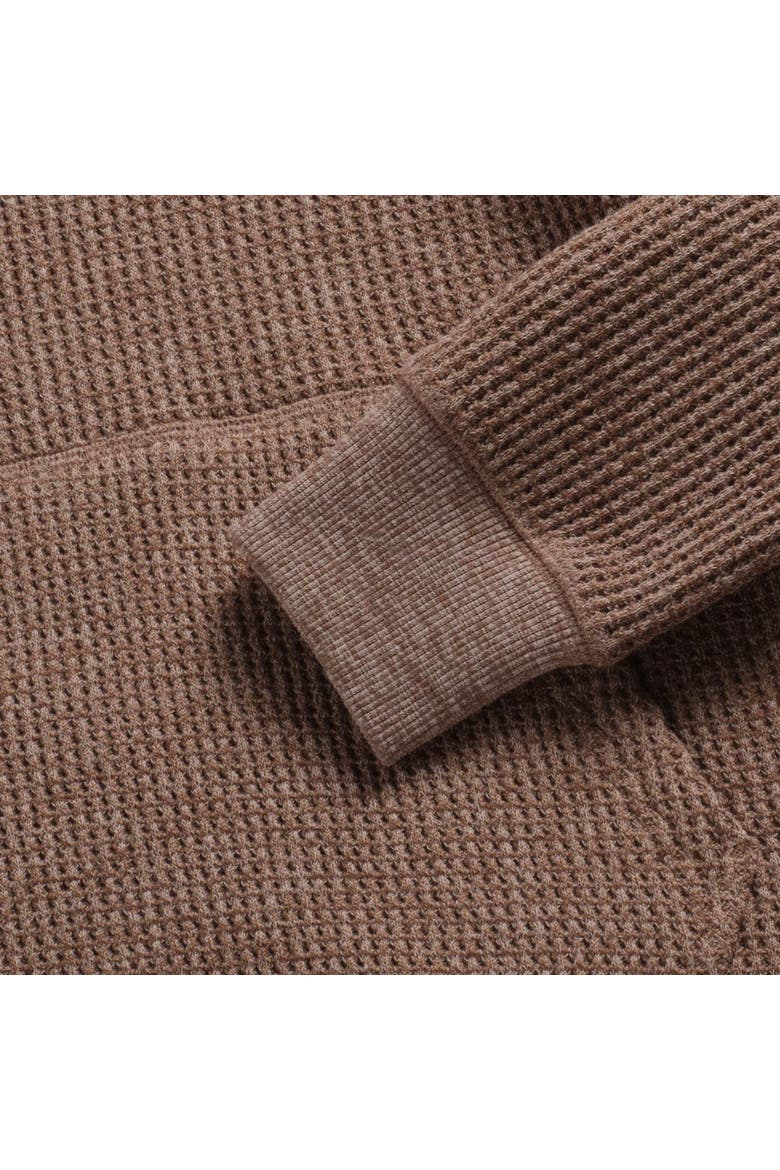 Ivan Waffle Fleece Hoodie, Alternate, color, camel heather