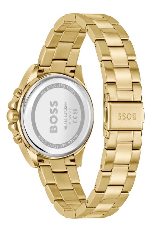 Hugo Boss Boss Alley Chronograph Bracelet Watch, 36mm In Gold