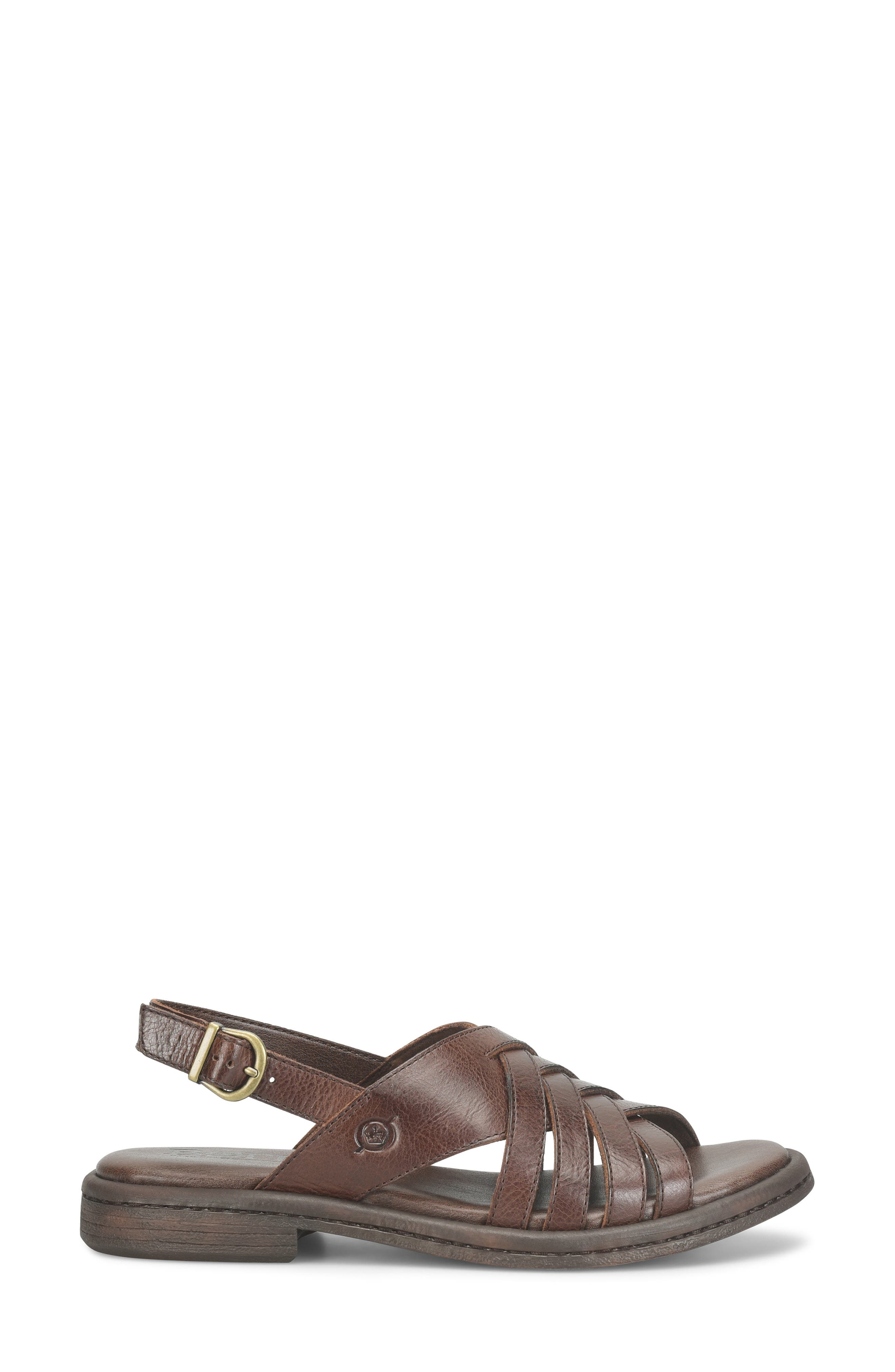Remy Slingback Sandal, Alternate, color, BROWN LEATHER