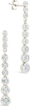 Sterling Forever Ianthe Brillient Cubic Zirconia Drop Earrings