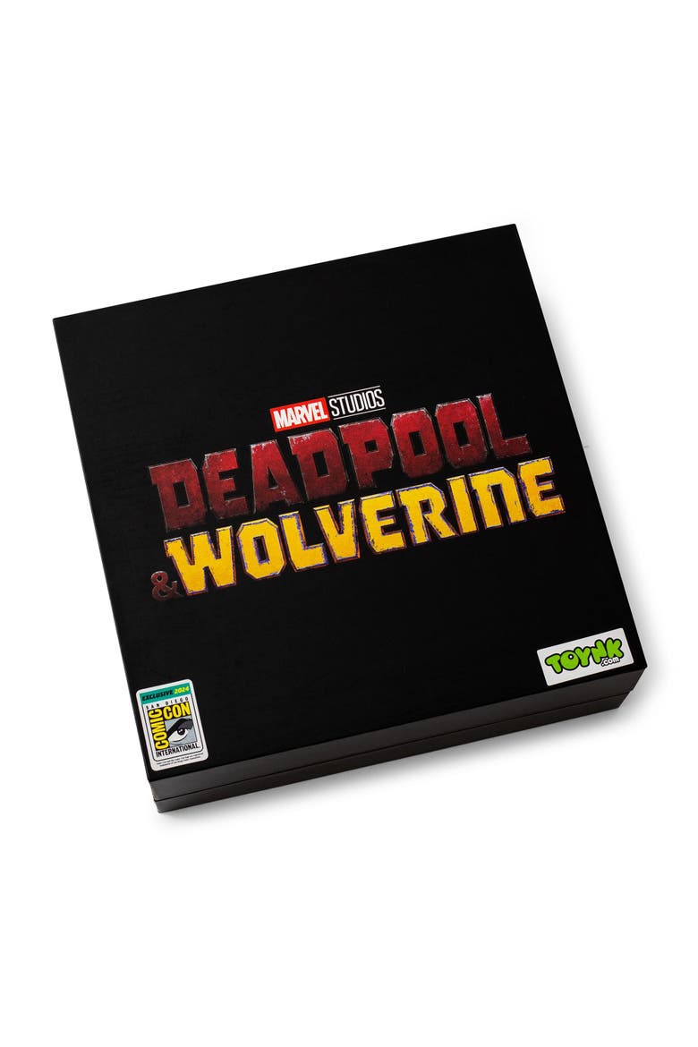Marvel Studios Deadpool & Wolverine Belt Icon Magnetic Pin | SDCC 2024 Exclusive, Alternate, color, Red/Black