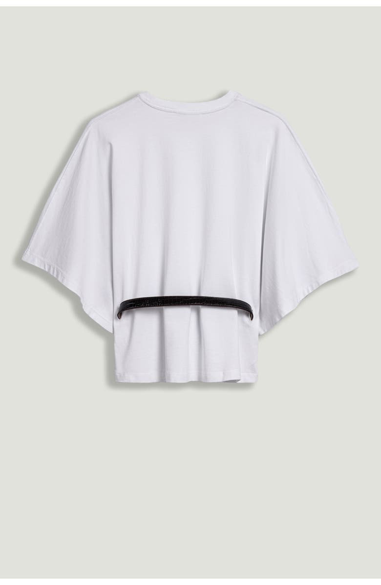 Nocturne Belted Oversized T-Shirt, Alternate, color, Ivory