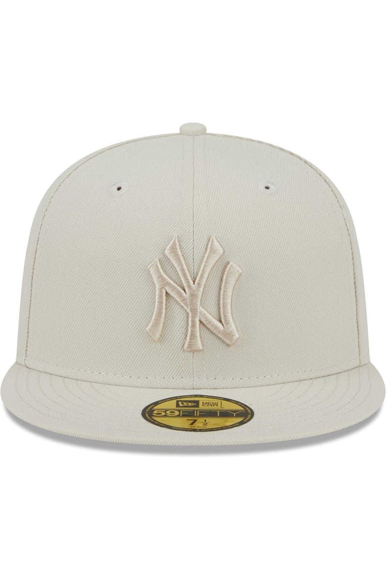 Men's New Era Khaki New York Yankees Tonal 59FIFTY Fitted Hat, Alternate, color, Khaki