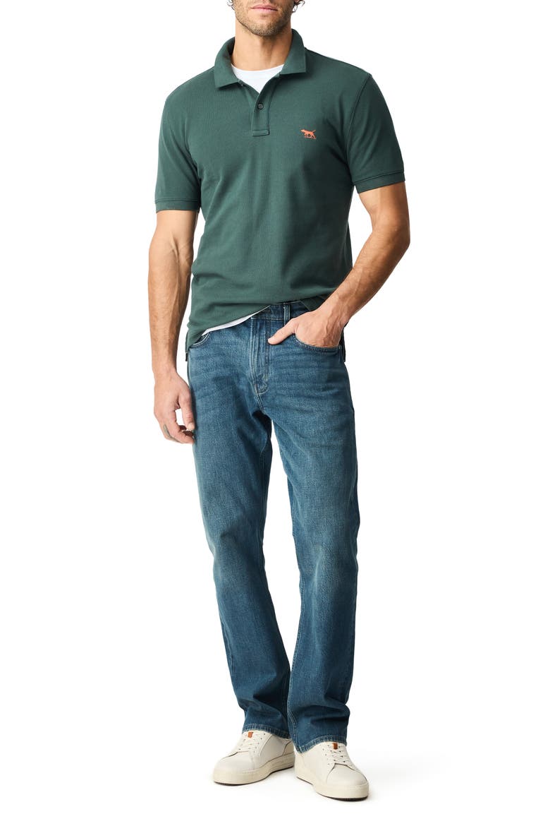 Gunn Piqué Sports Fit Cotton Polo, Alternate, color, VINE