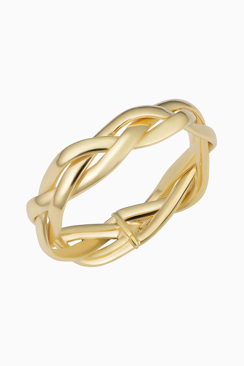 14K Yellow Gold Amore Braided Ring, Main, color, Yellow Gold