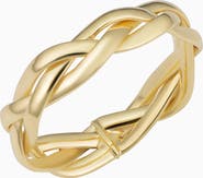 Oradina 14K Yellow Gold Amore Braided Ring