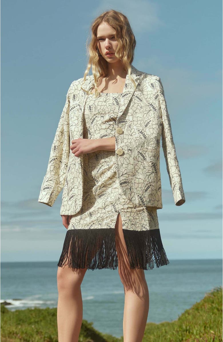 Eddy Doris Embroidered Blazer, Alternate, color, 