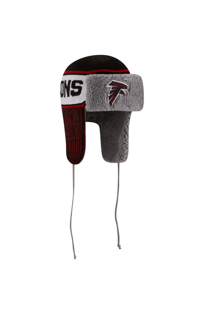 New Era Men's New Era Black Atlanta Falcons Trapper Knit Hat, Alternate, color, 