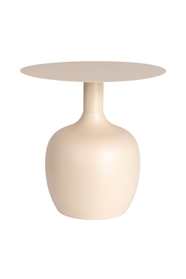 Chic Round Side Table, Main, color, Ivory