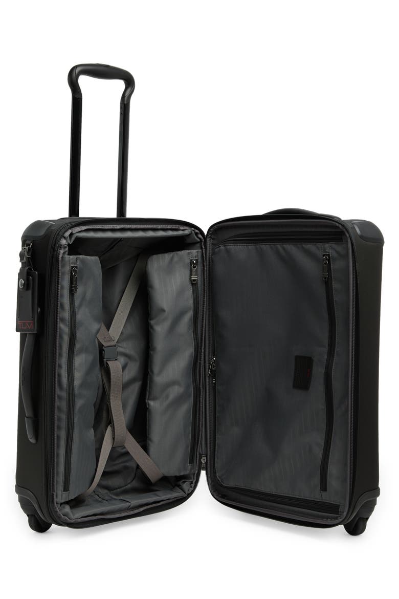 International Expandable 4 Wheeled Carry-On Luggage, Alternate, color, GREY