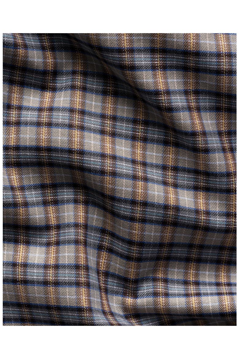 Slim Fit Checked Cotton Shirt, Alternate, color, LIGHT BEIGE
