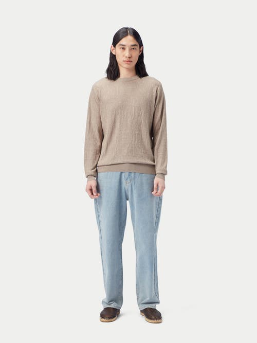 Gobi Mongolian Cashmere Light Silk Cashmere Sweater In Nomad