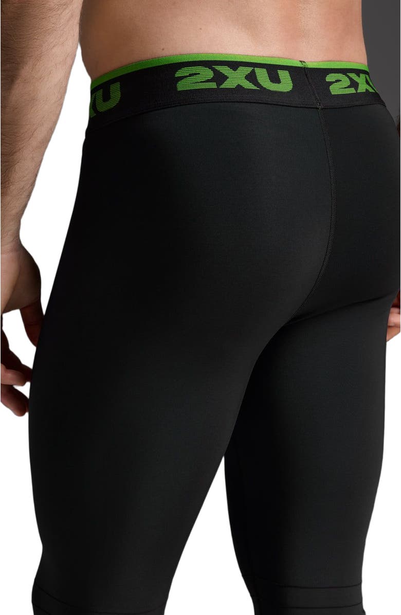 2XU Men's Refresh Recovery Compression Tights, Alternate, color, Black/Nero
