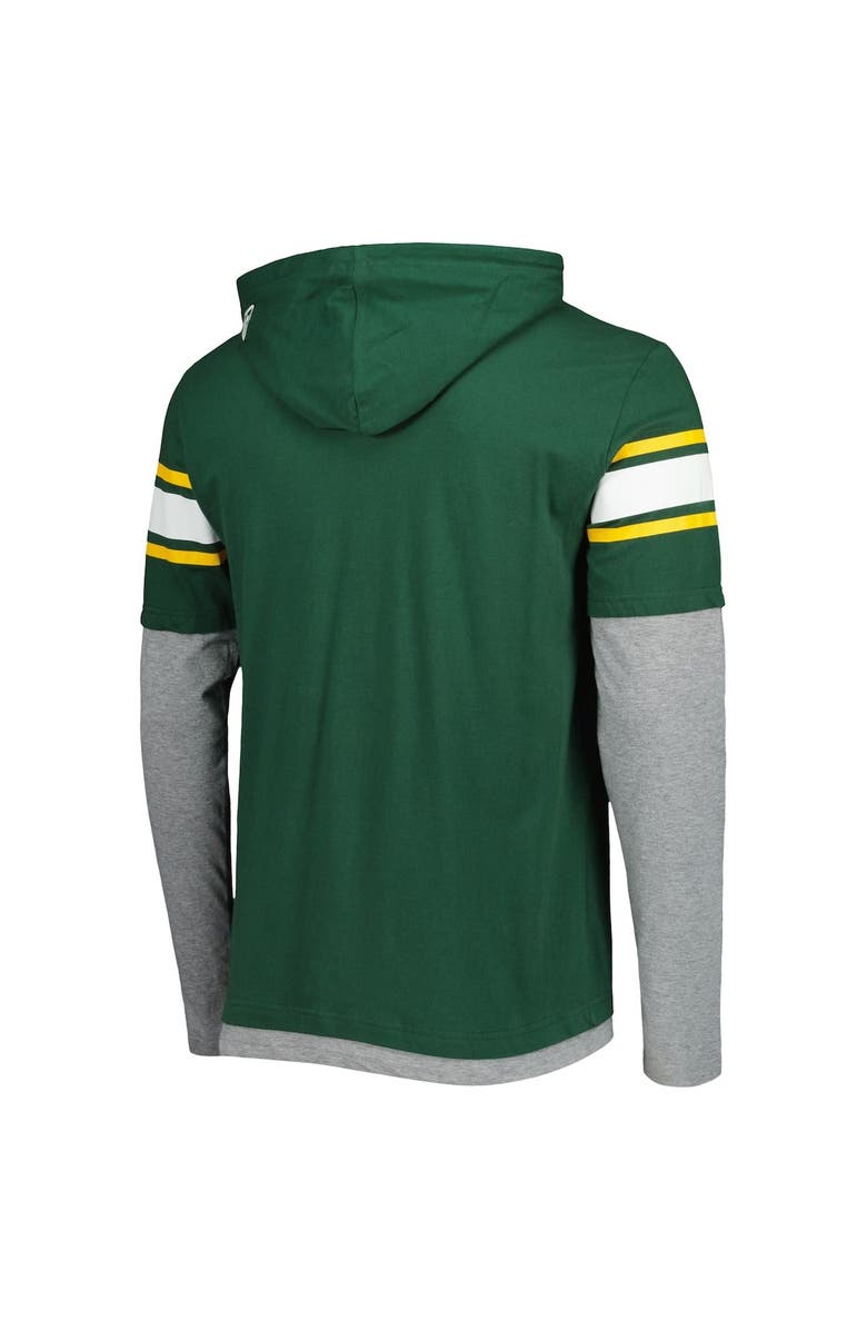 New Era Men's New Era Green Green Bay Packers Long Sleeve Hoodie T-Shirt, Alternate, color, 
