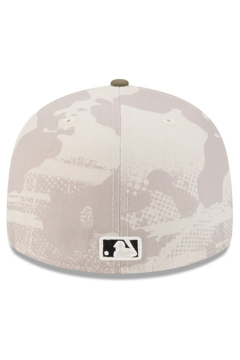 Men's New Era Light Beige/Olive Tampa Bay Rays 2025 Armed Forces Day 59FIFTY Fitted Hat, Alternate, color, Light Beige