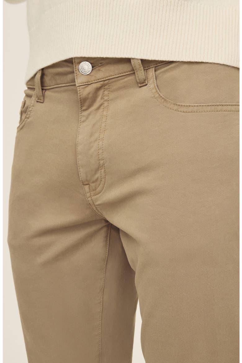 AMS Slim Fit Twill Pants, Alternate, color, HAZELNUT