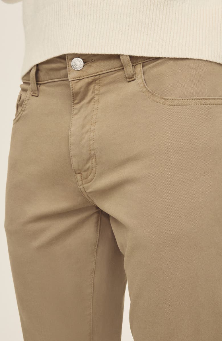 WARP+WEFT AMS Slim Fit Twill Pants, Alternate, color, Hazelnut