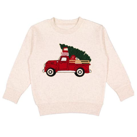Christmas Truck Patch Sweatshirt (Baby, Toddler, Little Kid & Big Kid)